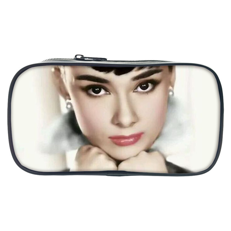 Audrey Hepburn Pen Case Student’s Large Capacity Pencil Bag