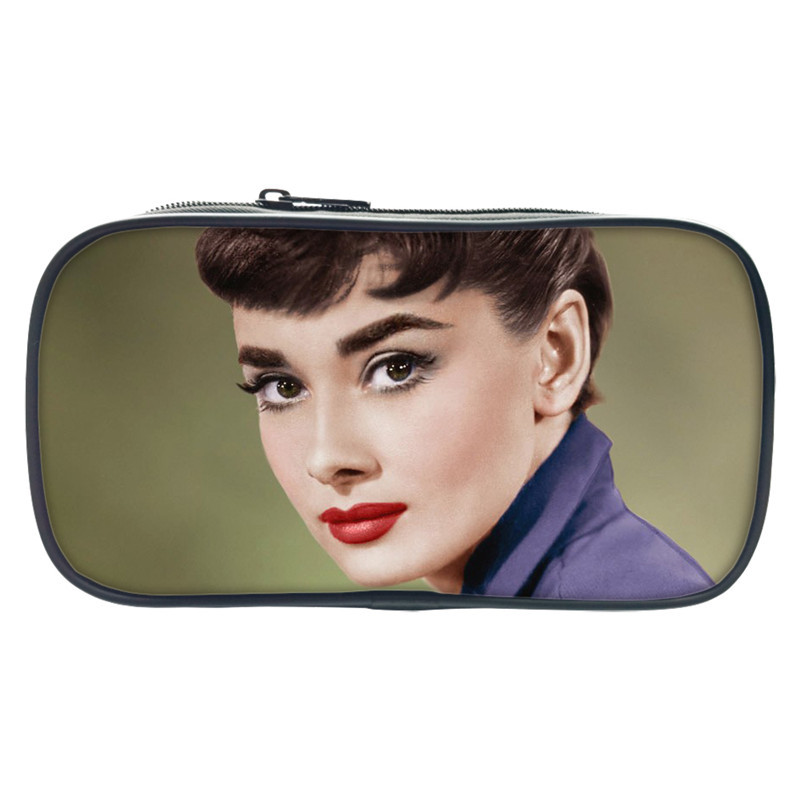 Audrey Hepburn Pen Case Student’s Large Capacity Pencil Bag - Image 3