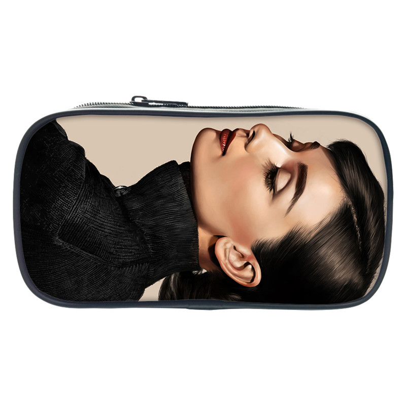 Audrey Hepburn Pen Case Student’s Large Capacity Pencil Bag - Image 4