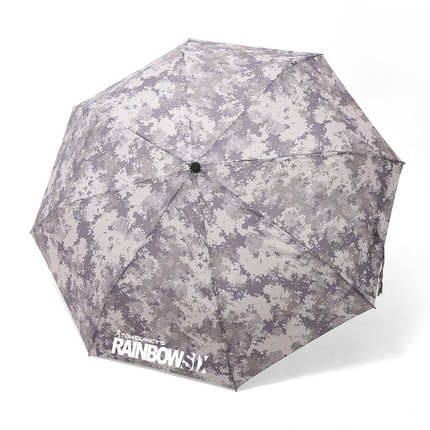Rainbow Six Foldable Umbrella Sunny and Rainy Sunscreen Anti-uv Umbrella