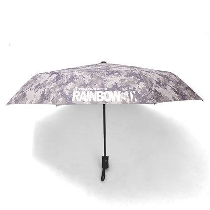 Rainbow Six Foldable Umbrella Sunny and Rainy Sunscreen Anti-uv Umbrella - Image 3