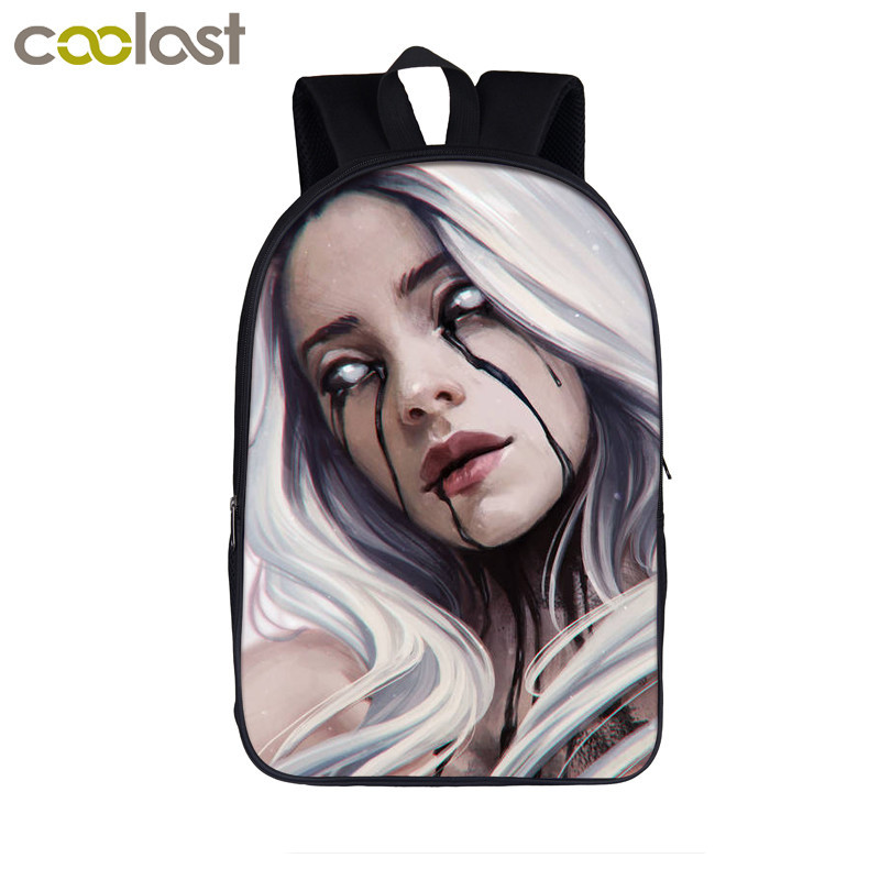 16‘’Billie Eilish Backpack School Bag