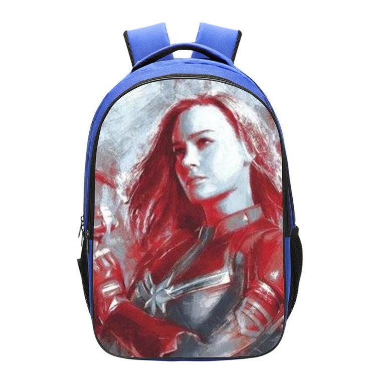 Captain Marvel Backpack School Bag Blue - Image 3