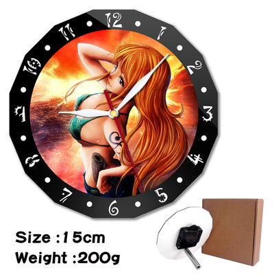 ONE PIECE alarm clock wall clock clock decorative clock wall clock 15cm - Image 37