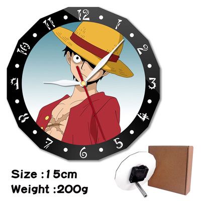 ONE PIECE alarm clock wall clock clock decorative clock wall clock 15cm - Image 8