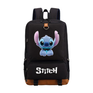 Stitch Canvas Backpack Shoulder School Bag