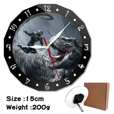 Venom alarm clock wall clock clock decorative clock wall clock 15cm