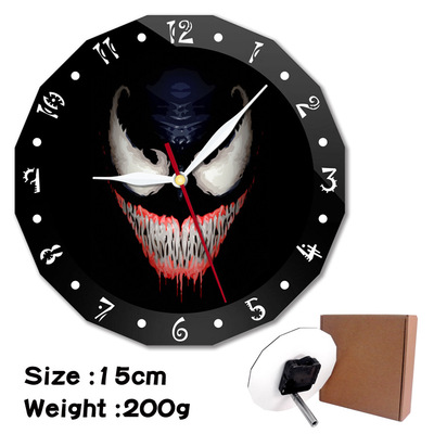 Venom alarm clock wall clock clock decorative clock wall clock 15cm - Image 20