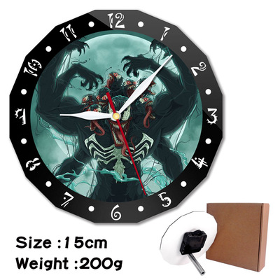 Venom alarm clock wall clock clock decorative clock wall clock 15cm - Image 12