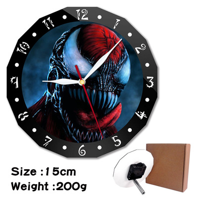 Venom alarm clock wall clock clock decorative clock wall clock 15cm - Image 13