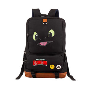 How to Train Your Dragon: The Hidden World Canvas Backpack Shoulder School Bag