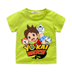 YO KAI Watch Short Sleeve T-Shirts For Children