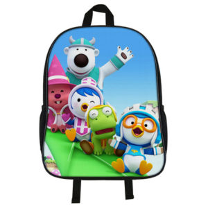 16"PORORO Backpack School Bag Black