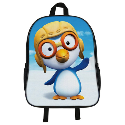 16"PORORO Backpack School Bag Black - Image 6