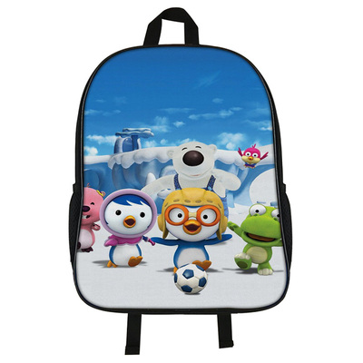 16"PORORO Backpack School Bag Black - Image 14