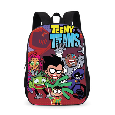 18‘’Teen Titans Go Backpack School Bag Black - Image 5