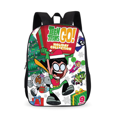18‘’Teen Titans Go Backpack School Bag Black - Image 7