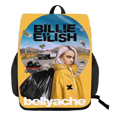 18“Billie Eilish Backpack Creative Waterproof Change Bag - Image 7