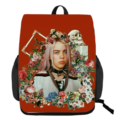 18“Billie Eilish Backpack Creative Waterproof Change Bag - Image 10