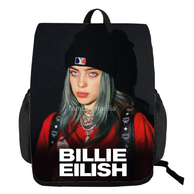 18“Billie Eilish Backpack Creative Waterproof Change Bag - Image 3