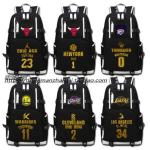 18″NBA Backpack School Bag Black
