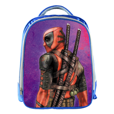 Deadpool Backpack School Bag Blue - Image 16