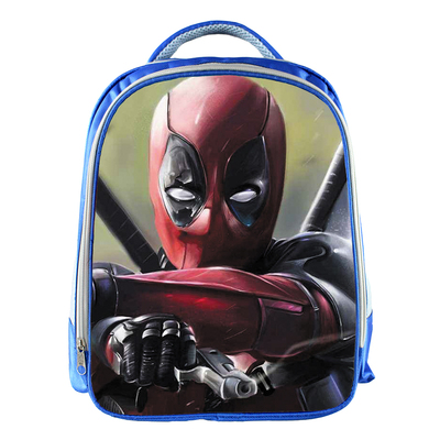 Deadpool Backpack School Bag Blue - Image 4