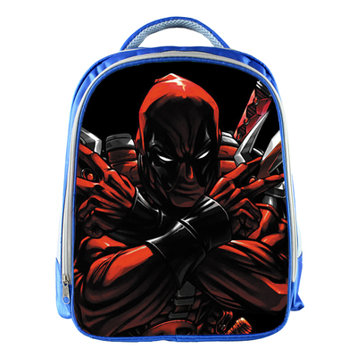 Deadpool Backpack School Bag Blue - Image 5