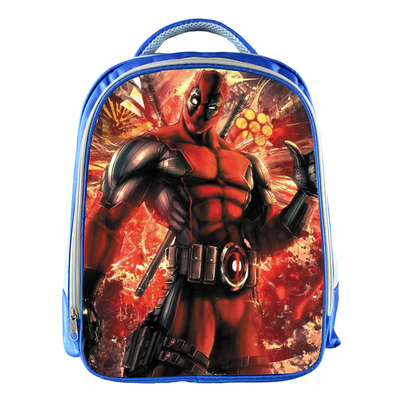 Deadpool Backpack School Bag Blue - Image 12