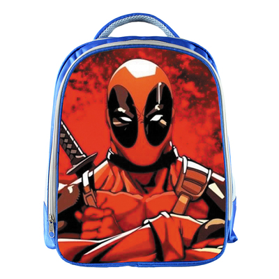 Deadpool Backpack School Bag Blue - Image 13