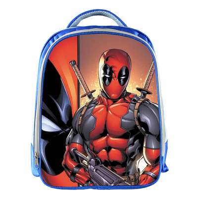 Deadpool Backpack School Bag Blue - Image 15