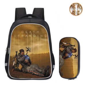 16"Death Stranding Backpack School Bag+Pencil case