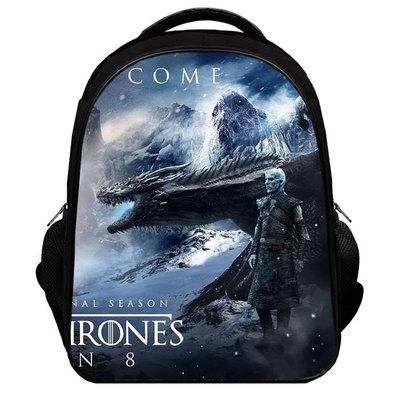Game of Thrones Backpack Kids Youth Student High Capacity Waterproof School Bag Birthday Gifts