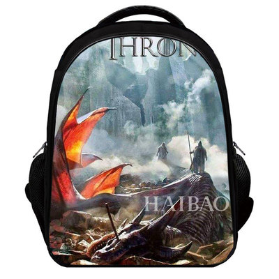 Game of Thrones Backpack Kids Youth Student High Capacity Waterproof School Bag Birthday Gifts - Image 3