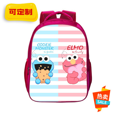 16“Sesame Street Backpack School Bag Red - Image 16