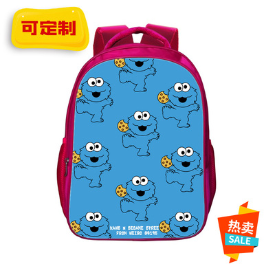 16“Sesame Street Backpack School Bag Red - Image 14