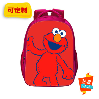 16“Sesame Street Backpack School Bag Red - Image 13