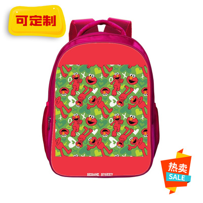 16“Sesame Street Backpack School Bag Red - Image 8