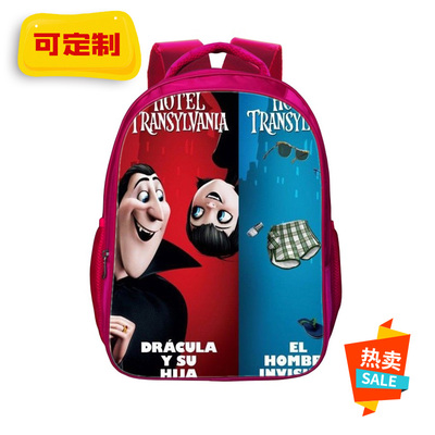 16 Inch Hotel Transylvania Backpack School Bag Red