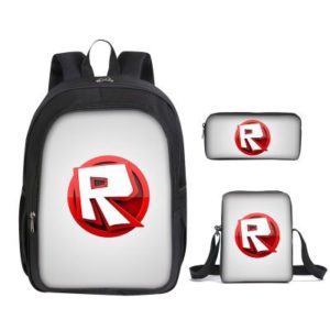 16″Roblox Backpack School Bag+Messenger Bag+Pencil Bag