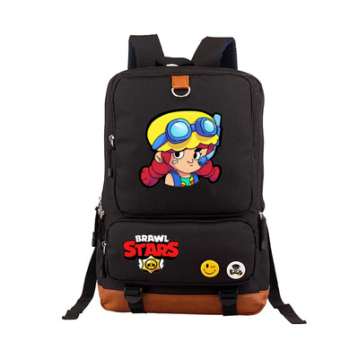 Leon Spike Canvas Backpack Shoulder School Bag - Image 10