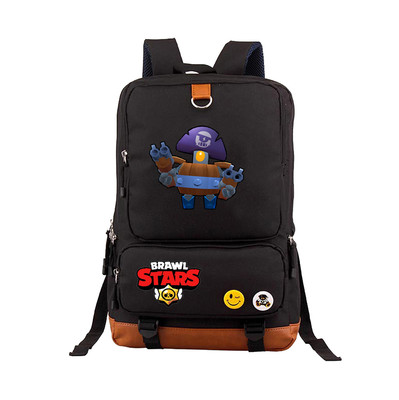 Leon Spike Canvas Backpack Shoulder School Bag - Image 12