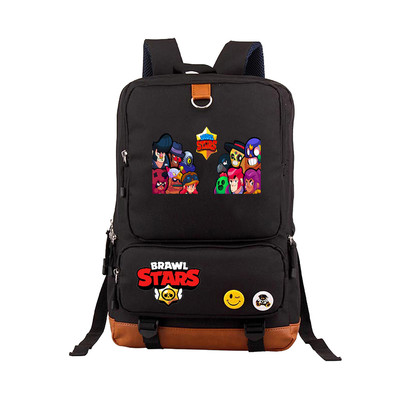 Leon Spike Canvas Backpack Shoulder School Bag - Image 14