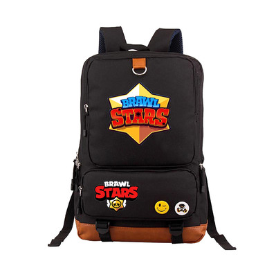 Leon Spike Canvas Backpack Shoulder School Bag - Image 15