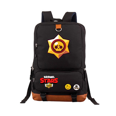 Leon Spike Canvas Backpack Shoulder School Bag - Image 17