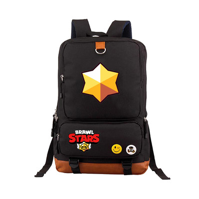 Leon Spike Canvas Backpack Shoulder School Bag - Image 18