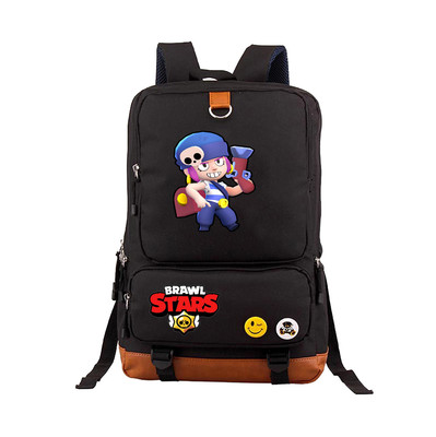 Leon Spike Canvas Backpack Shoulder School Bag - Image 19