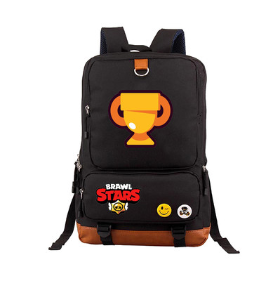 Leon Spike Canvas Backpack Shoulder School Bag - Image 20