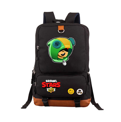Leon Spike Canvas Backpack Shoulder School Bag
