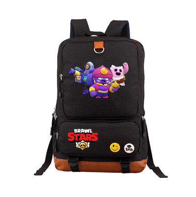 Leon Spike Canvas Backpack Shoulder School Bag - Image 23